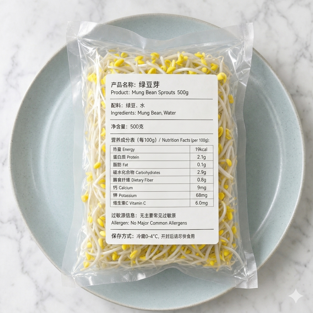 绿豆芽（500克）